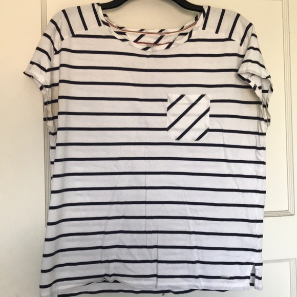 Tommy black and white stripe t shirt - Picture 1 of 3